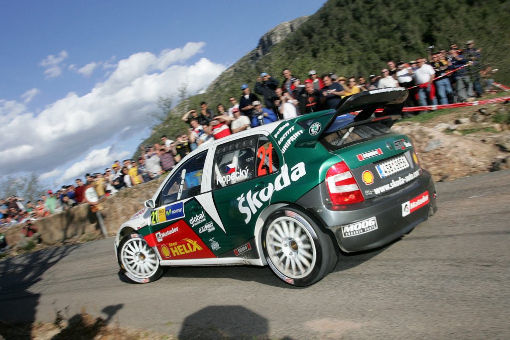 Jan Kopecký / Filip Schovánek, ŠKODA FABIA WRC, Czech Rally Team ŠKODA Kopecký. RallyRACC Catalunya – Costa Daurada 2006 (Photo: Motorsport Kopecký)