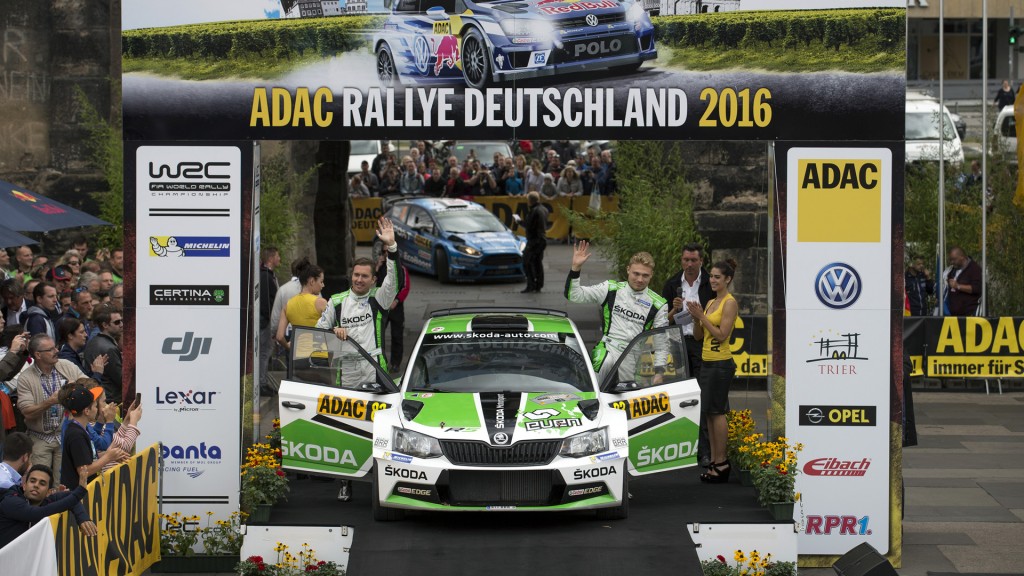 Pontus Tidemand / Jonas Andersson, ŠKODA FABIA R5, ŠKODA Motorsport II. ADAC Rallye Deutschland 2016