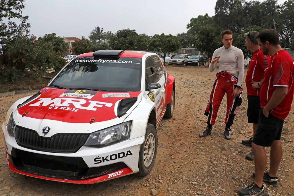 ŠKODA FABIA R5, ŠKODA Team MRF. India Rally 2017