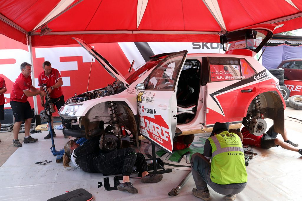 ŠKODA FABIA R5, ŠKODA Team MRF. India Rally 2017