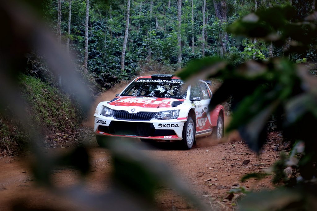 Gaurav Gill / Stéphane Prévot, ŠKODA FABIA R5, ŠKODA Team MRF. India Rally 2017