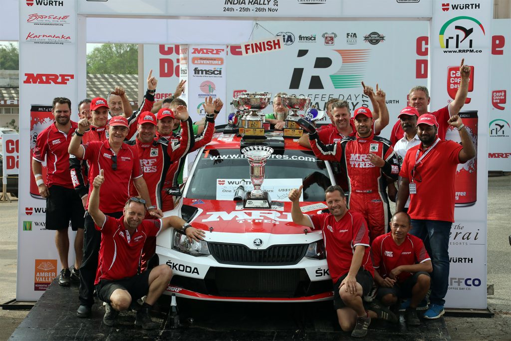 ŠKODA FABIA R5, ŠKODA Team MRF. India Rally 2017