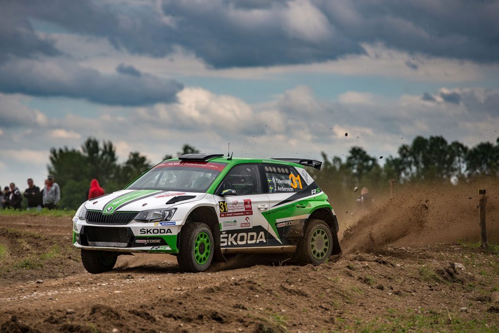 Pontus Tidemand / Jonas Andersson, ŠKODA FABIA R5, ŠKODA Motorsport. Rally Poland 2017