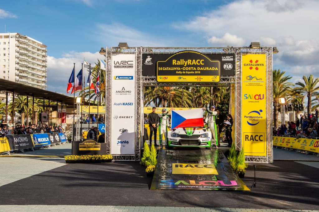 Jan Kopecký / Pavel Dresler, FABIA R5, RallyRACC Catalunya 2018