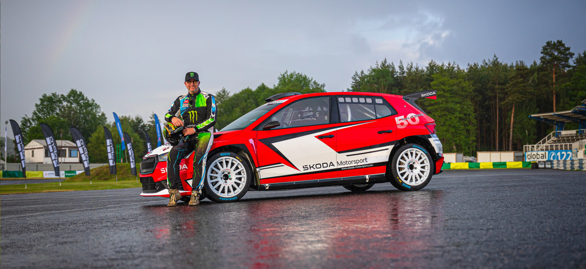 Jubilee gift: Petter Solberg drove a Fabia RS Rally2