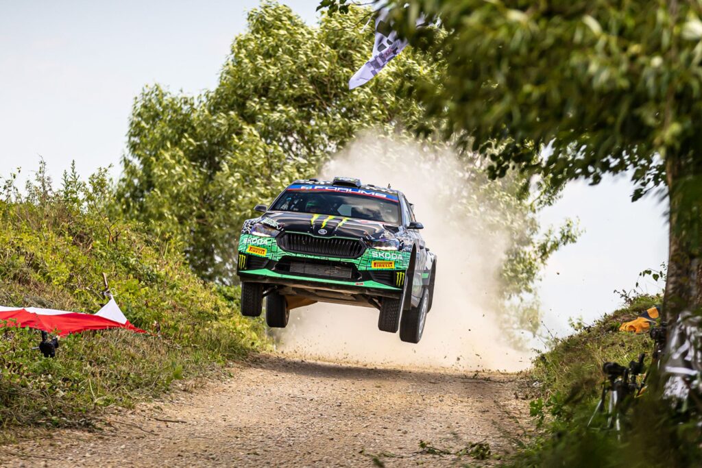 rally-poland-skoda-crew-oliver-solberg-and-co-driver-elliott-edmondson-finish-second-in-wrc2